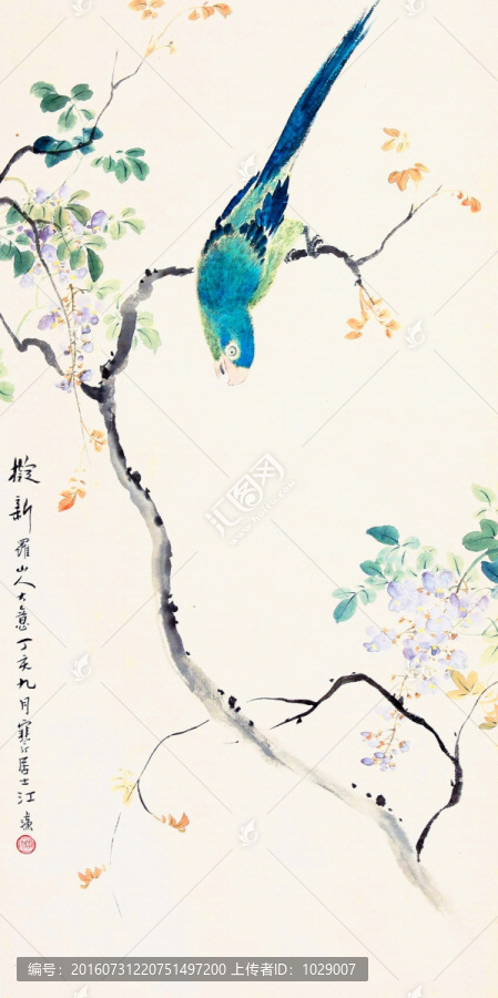 中式花鳥(niǎo)國(guó)畫(huà)