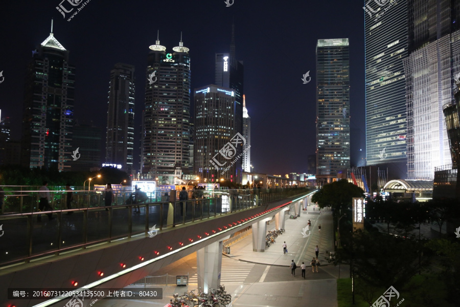 陆家嘴建筑夜景