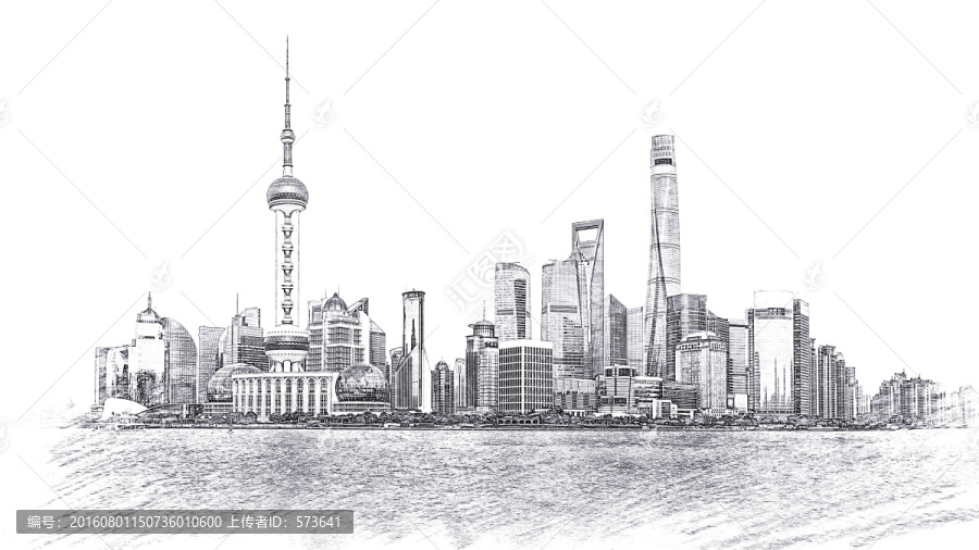 上海素描線稿