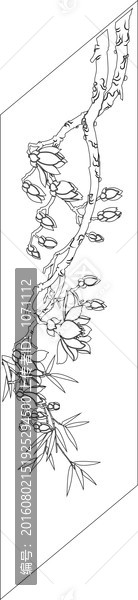 玉蘭竹