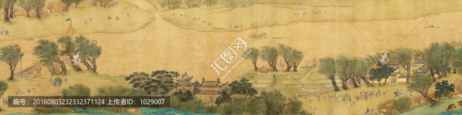 古代商埠云集,人物國畫