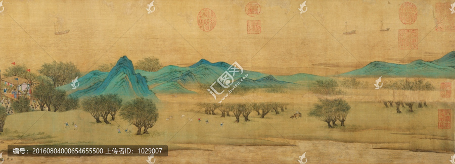 古代商埠云集,人物國畫