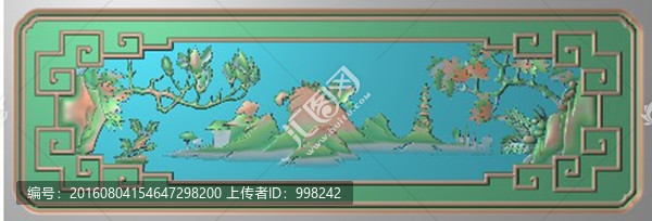 魚頭沙發(fā)扶手板山水