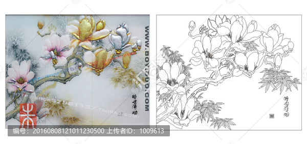 暗香涌動(dòng),玉蘭竹子