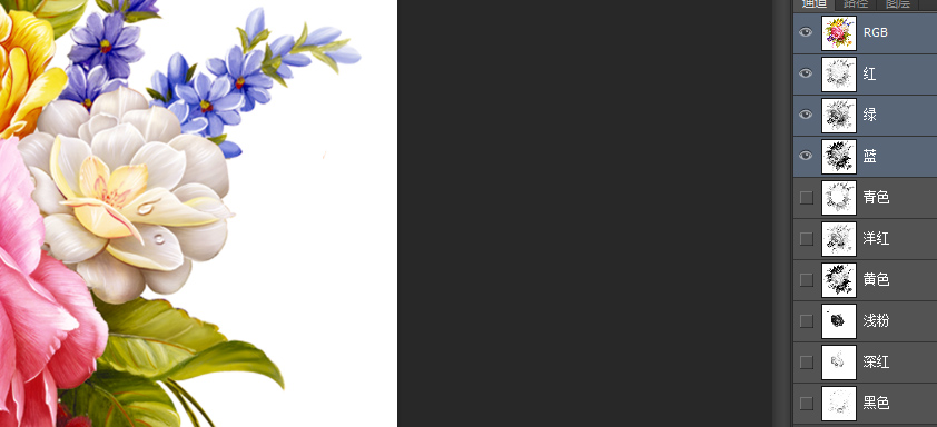 手繪花