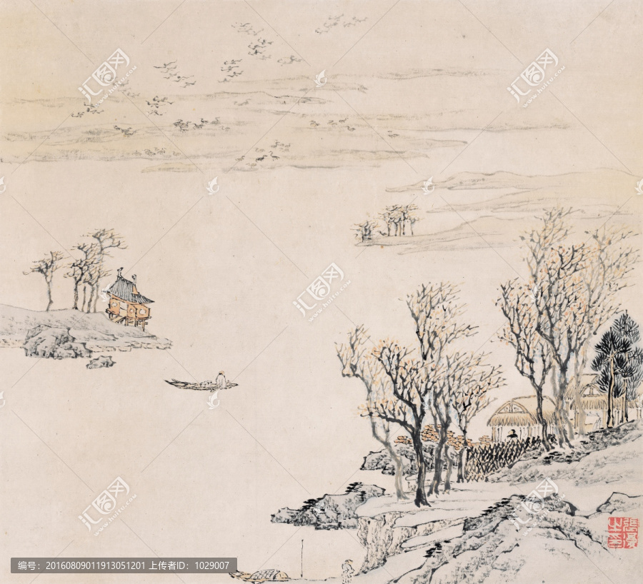 瀟湘八景,明代,張復(fù)