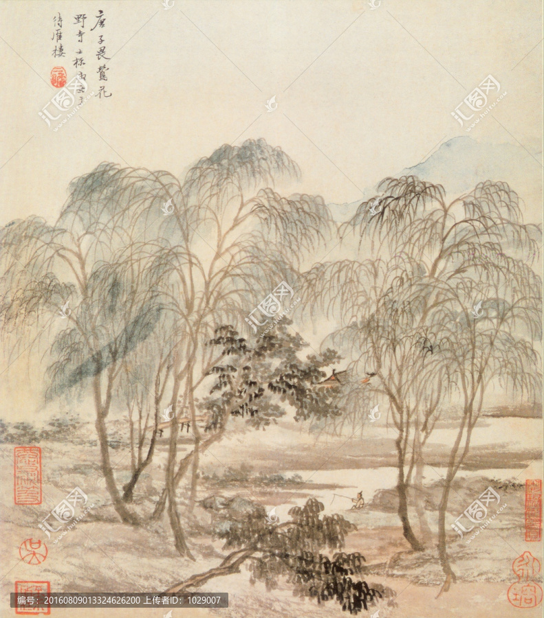 山水風(fēng)景,二瞻雙絕,查士標(biāo)