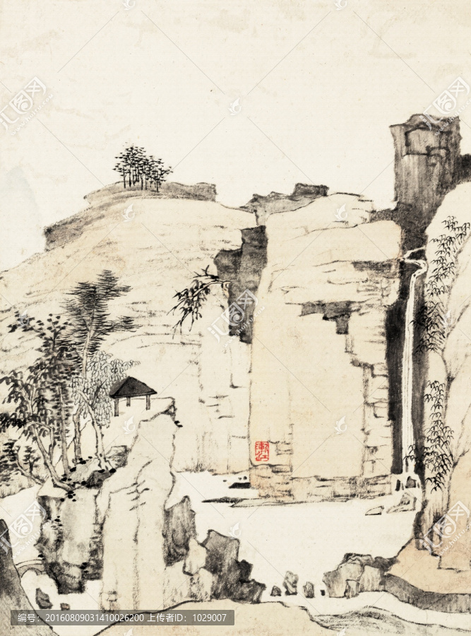 水墨山水風(fēng)景國畫