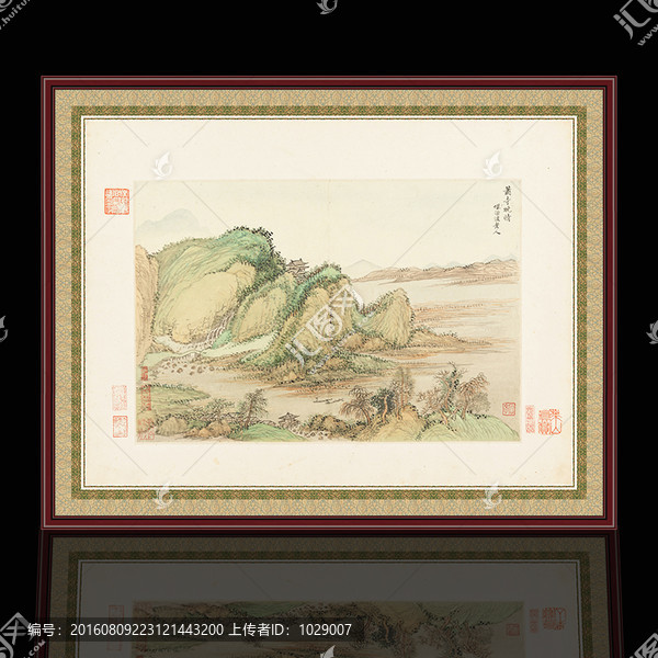 山水國(guó)畫(huà),清代,王翚
