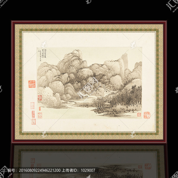 山水國(guó)畫,清代,王翚