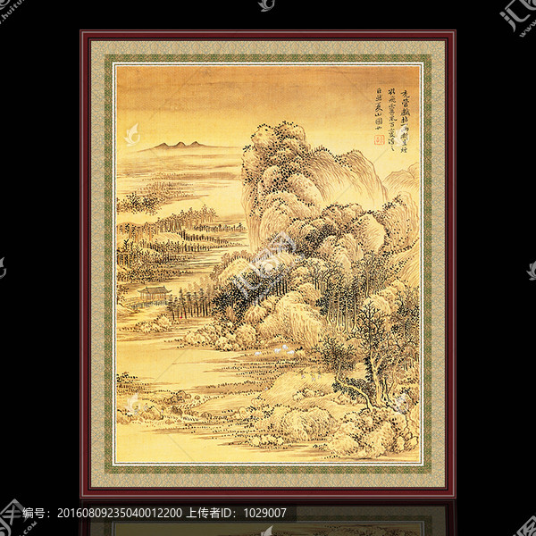 山水風(fēng)景,清代,惲壽平