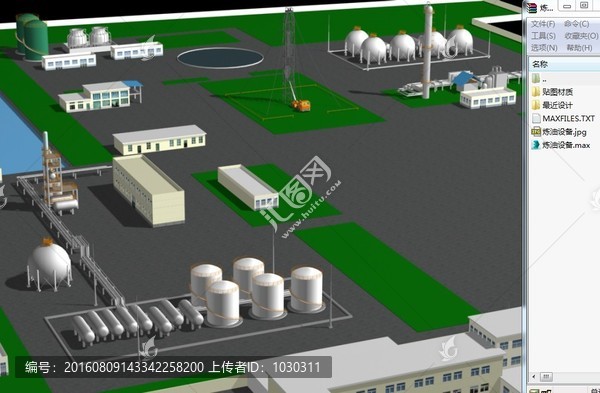 炼油设备工业管道管线模型