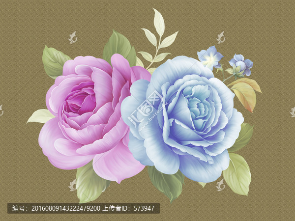 手繪花