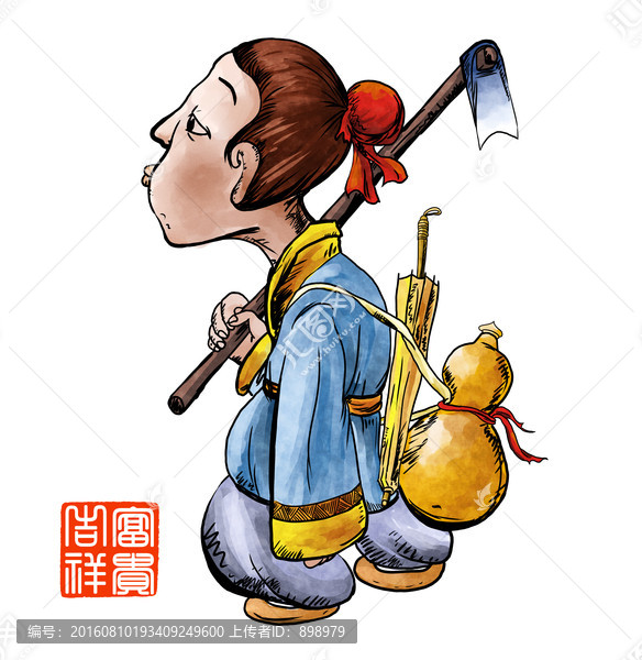 古代人物手繪