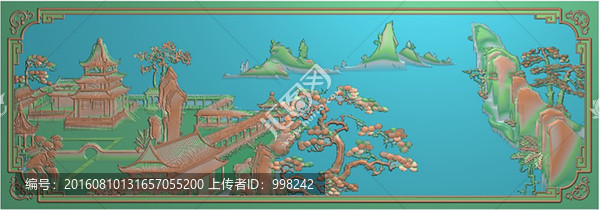 吉祥如意床山水中板