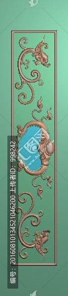 吉祥如意高幾草龍拉手抽斗