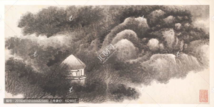 古代山水名畫,高清掃描