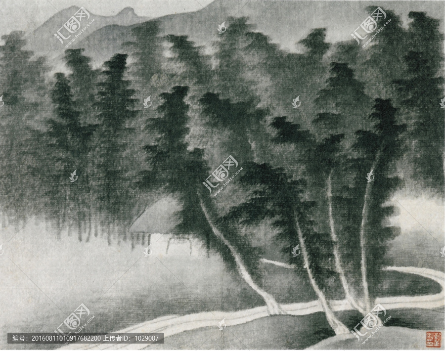 潑墨山水畫,高清大圖