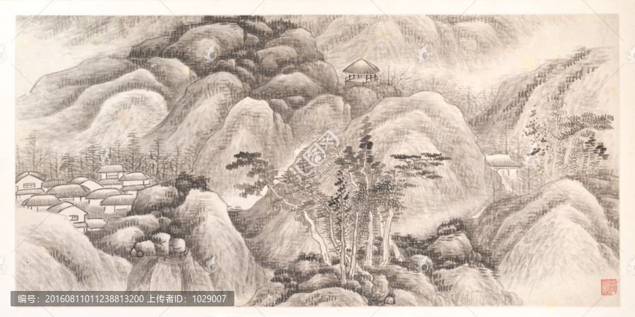 國畫山水,高清大圖