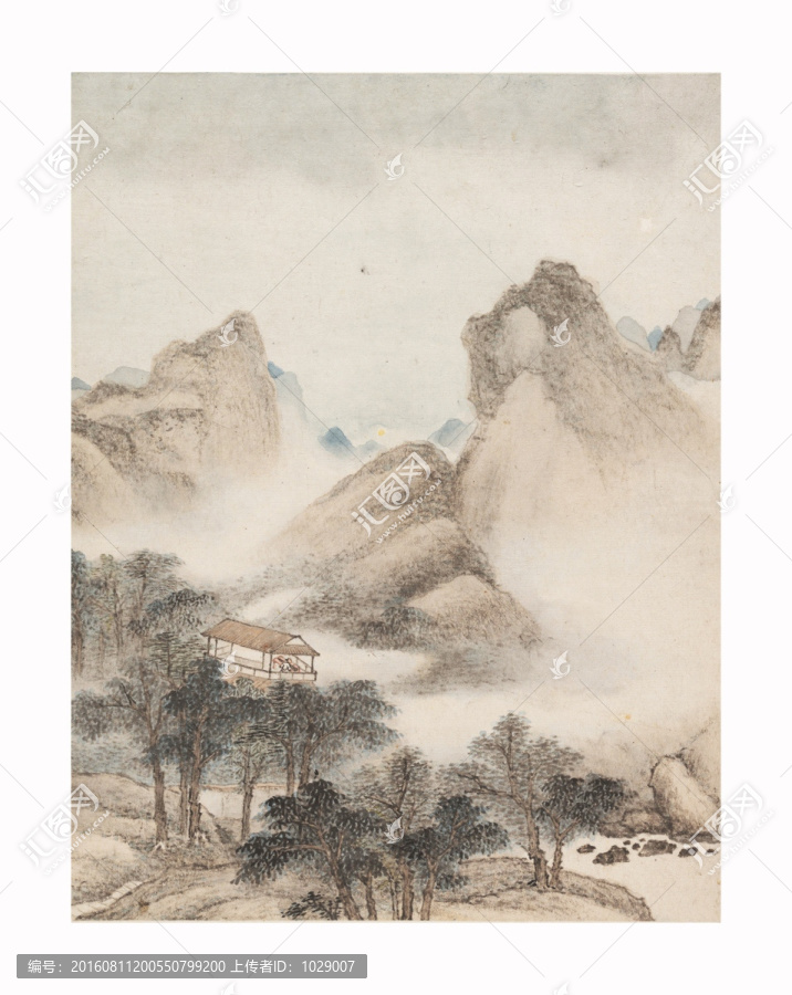 高清山水畫,明代,蕭云從