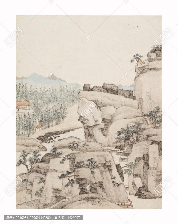 高清山水畫,明代,蕭云從