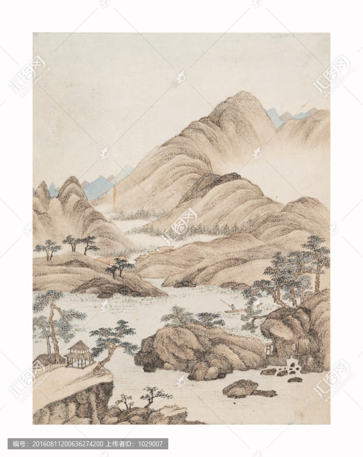 高清山水畫,明代,蕭云從