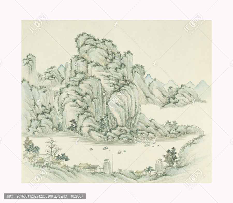 燕山八景,居庸疊翠,清張若澄