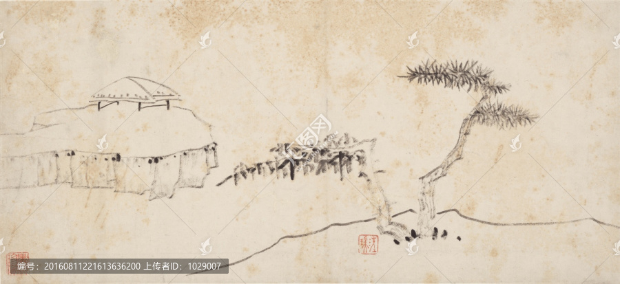 山水風(fēng)景水墨山水國(guó)畫(huà)
