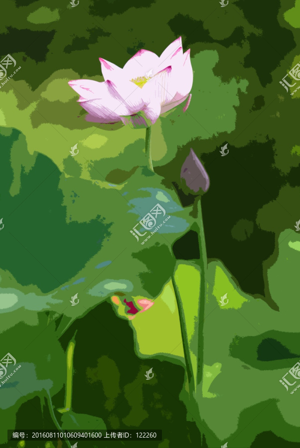 荷花,荷葉