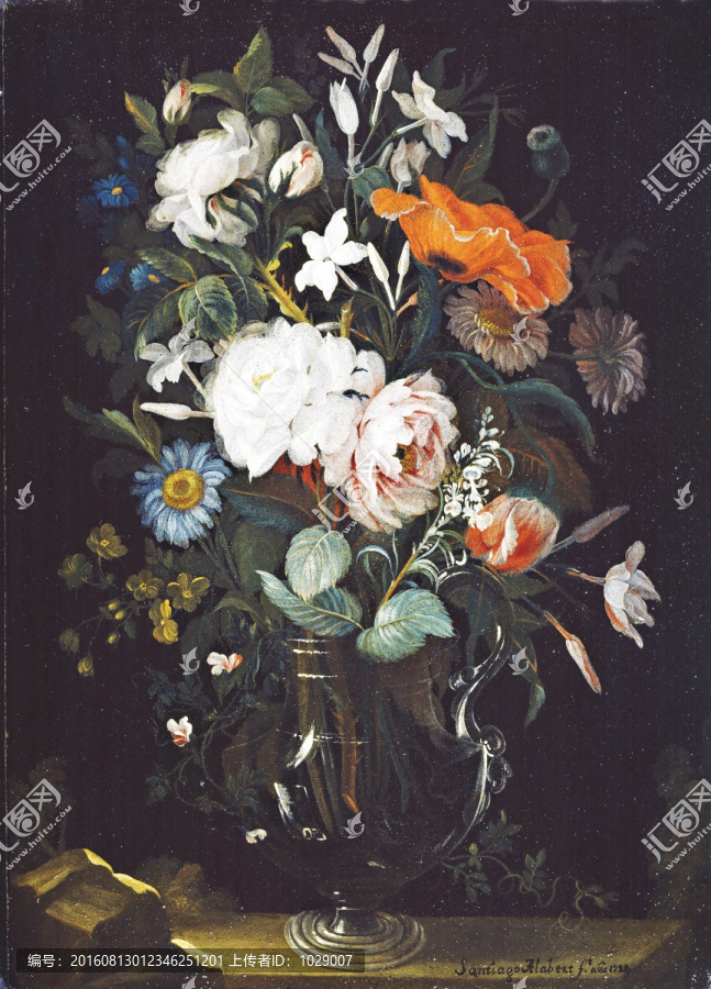花卉靜物油畫