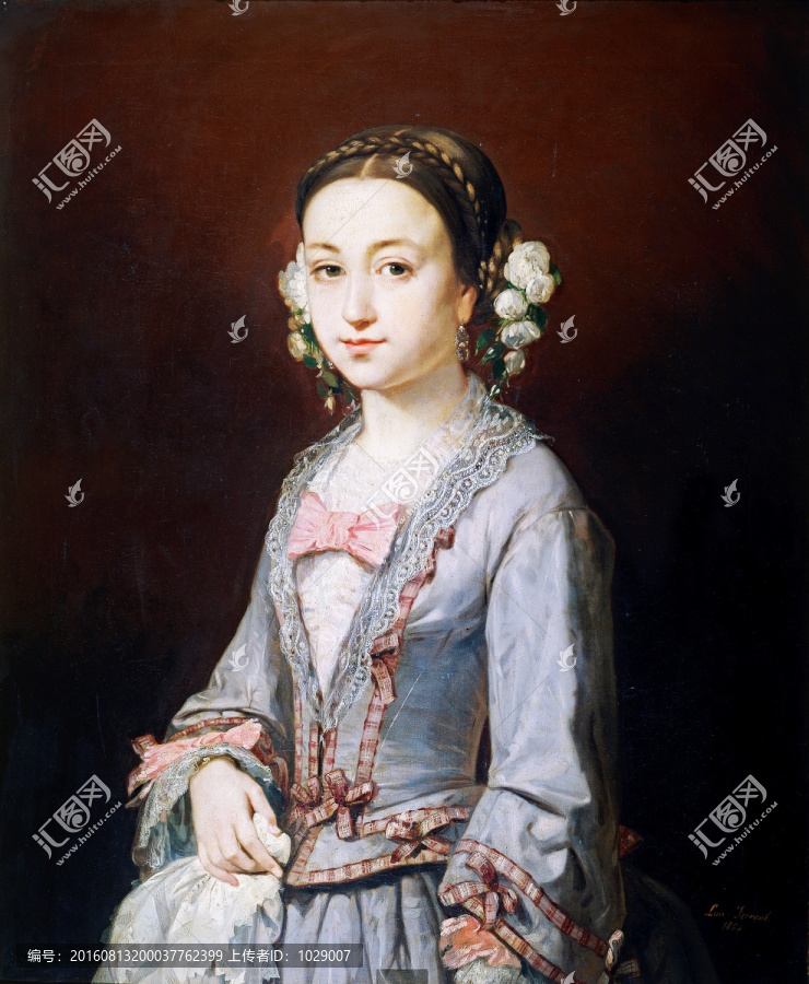 美女人物油畫