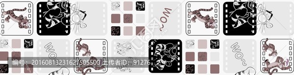 家紡窗簾印花圖案床上用品花紋
