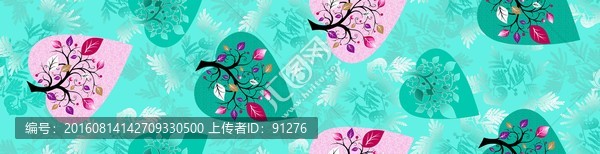 家紡窗簾印花圖案床上用品花紋