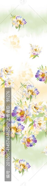 家紡窗簾印花圖案床上用品花紋