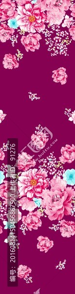 家紡窗簾印花圖案床上用品花紋
