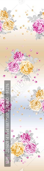 家紡窗簾印花圖案床上用品花紋