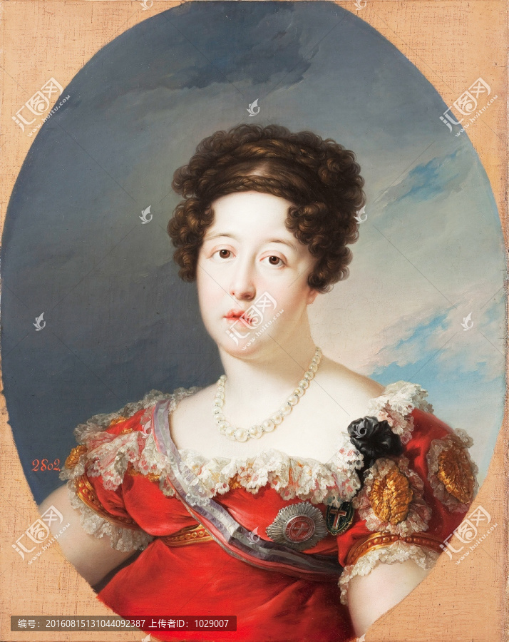 古典美女油畫(huà)