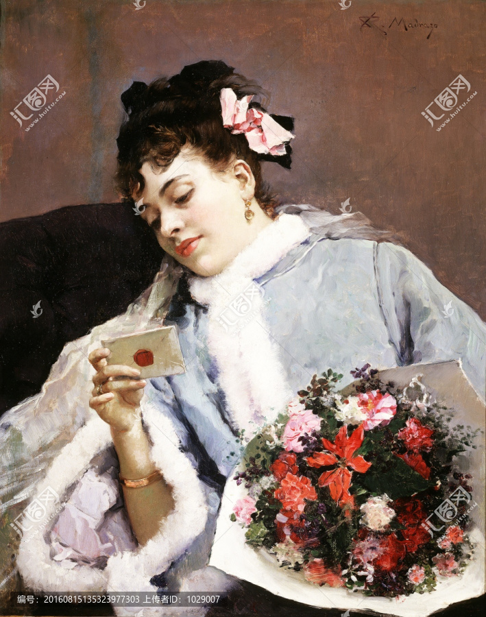 古典美女人物油畫