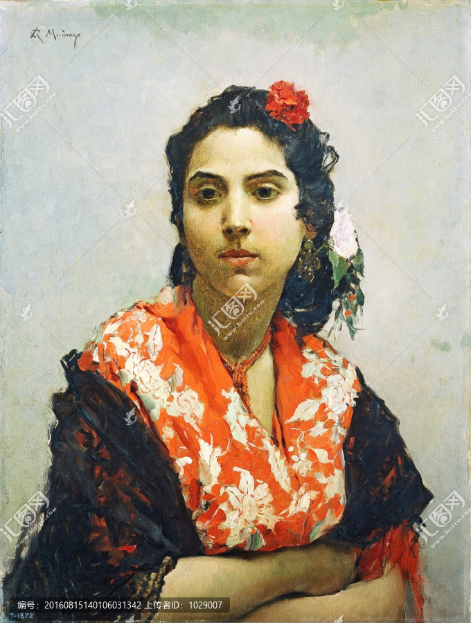 美女宮廷人物油畫
