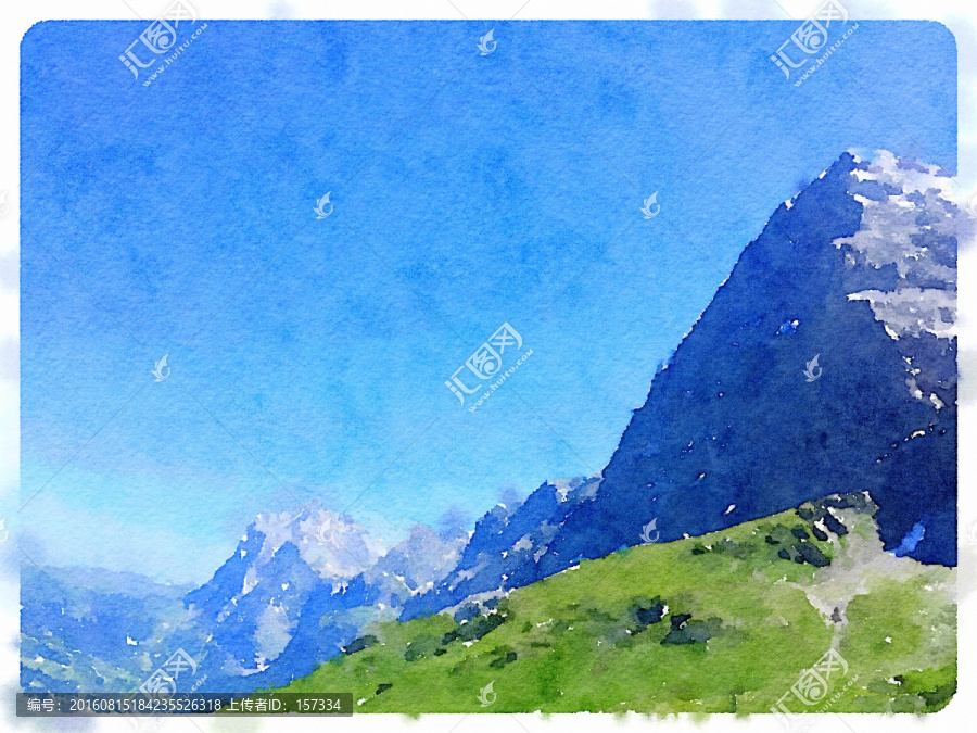 水彩,風景畫