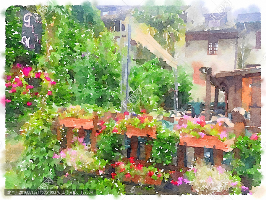 水彩花園