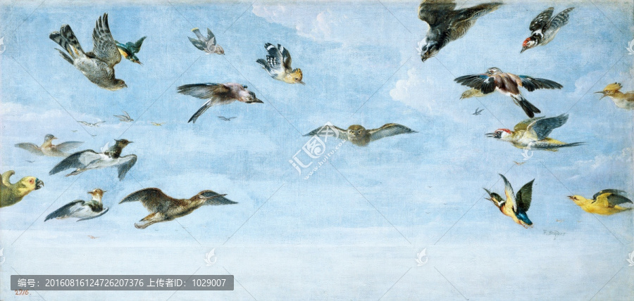 花鳥動物油畫