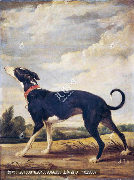 獵犬狩獵,動(dòng)物油畫