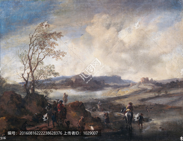 鄉(xiāng)村田園風景油畫