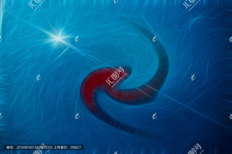 藍色炫光抽象圖案,未分層
