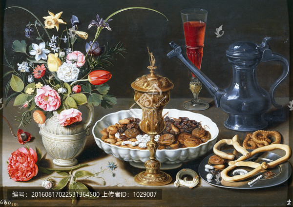花卉食物靜物油畫(huà)