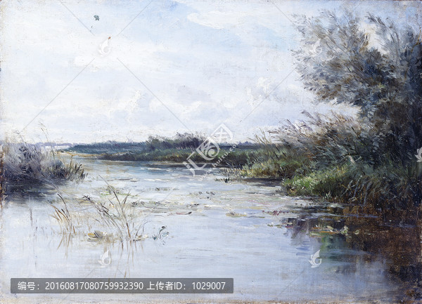 歐式風景油畫
