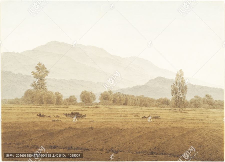 風(fēng)景油畫,濃霧清晨