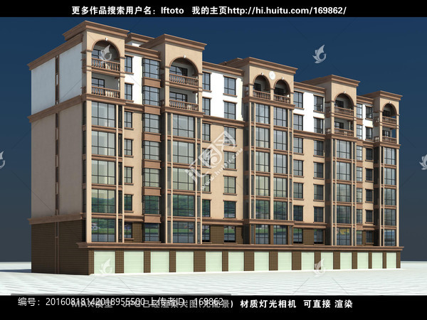 住宅3D模型,歐式