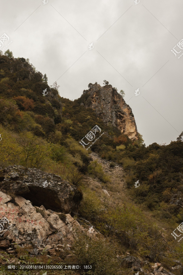 阴天下的高山